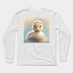 Cute Baby Duck in Pastels. Long Sleeve T-Shirt